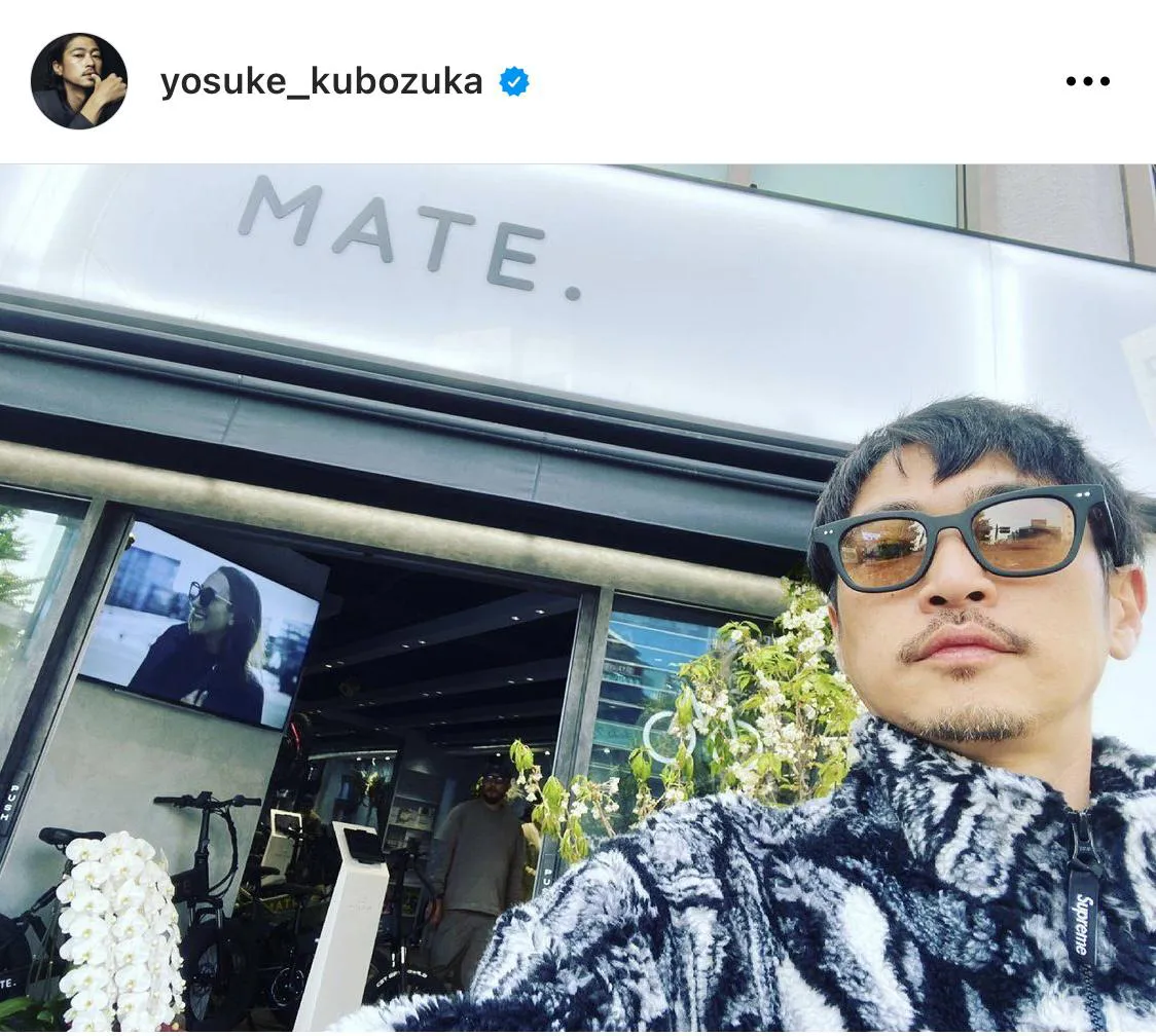 ※窪塚洋介公式Instagram(yosuke_kubozuka)のスクリーンショット