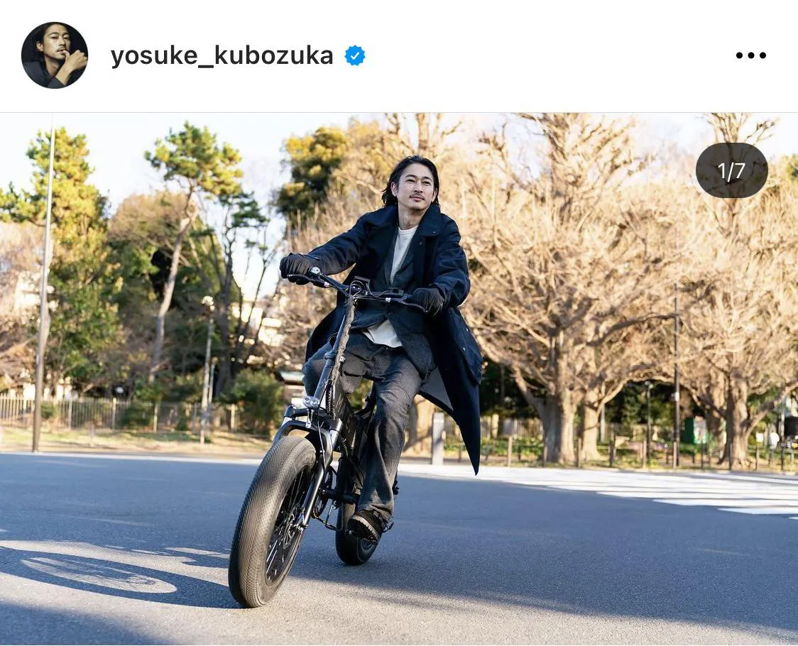 ※窪塚洋介公式Instagram(yosuke_kubozuka)のスクリーンショット