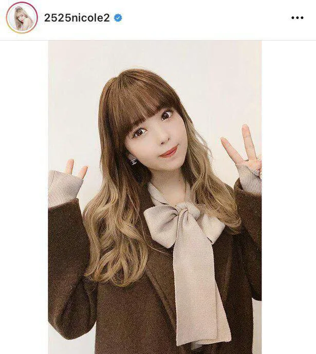 ※藤田ニコル公式Instagram(2525nicole2)のスクリーンショット