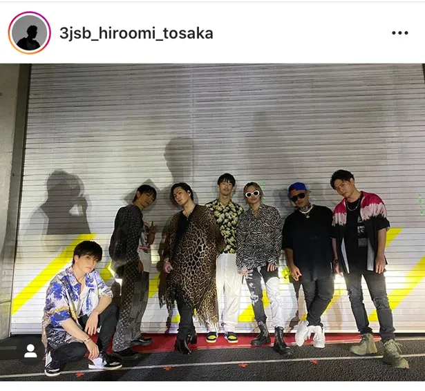 ※画像は登坂広臣オフィシャルInstagram(3jsb_hiroomi_tosaka)のスクリーンショット