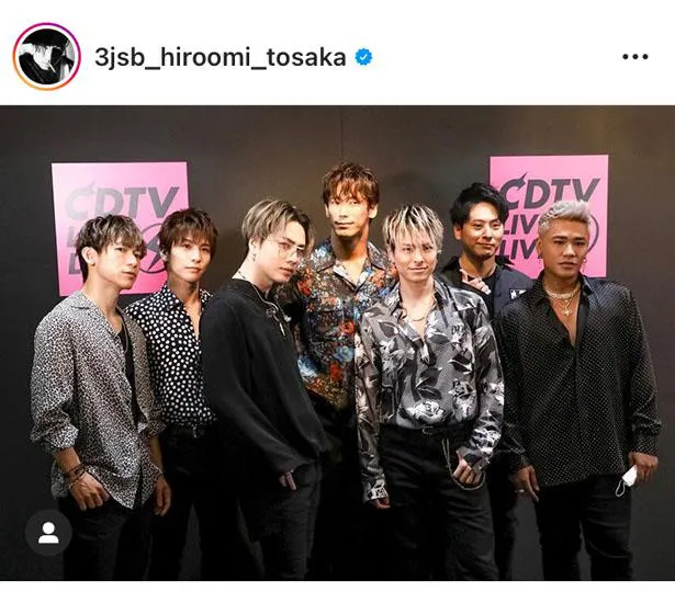 ※画像は登坂広臣オフィシャルInstagram(3jsb_hiroomi_tosaka)のスクリーンショット