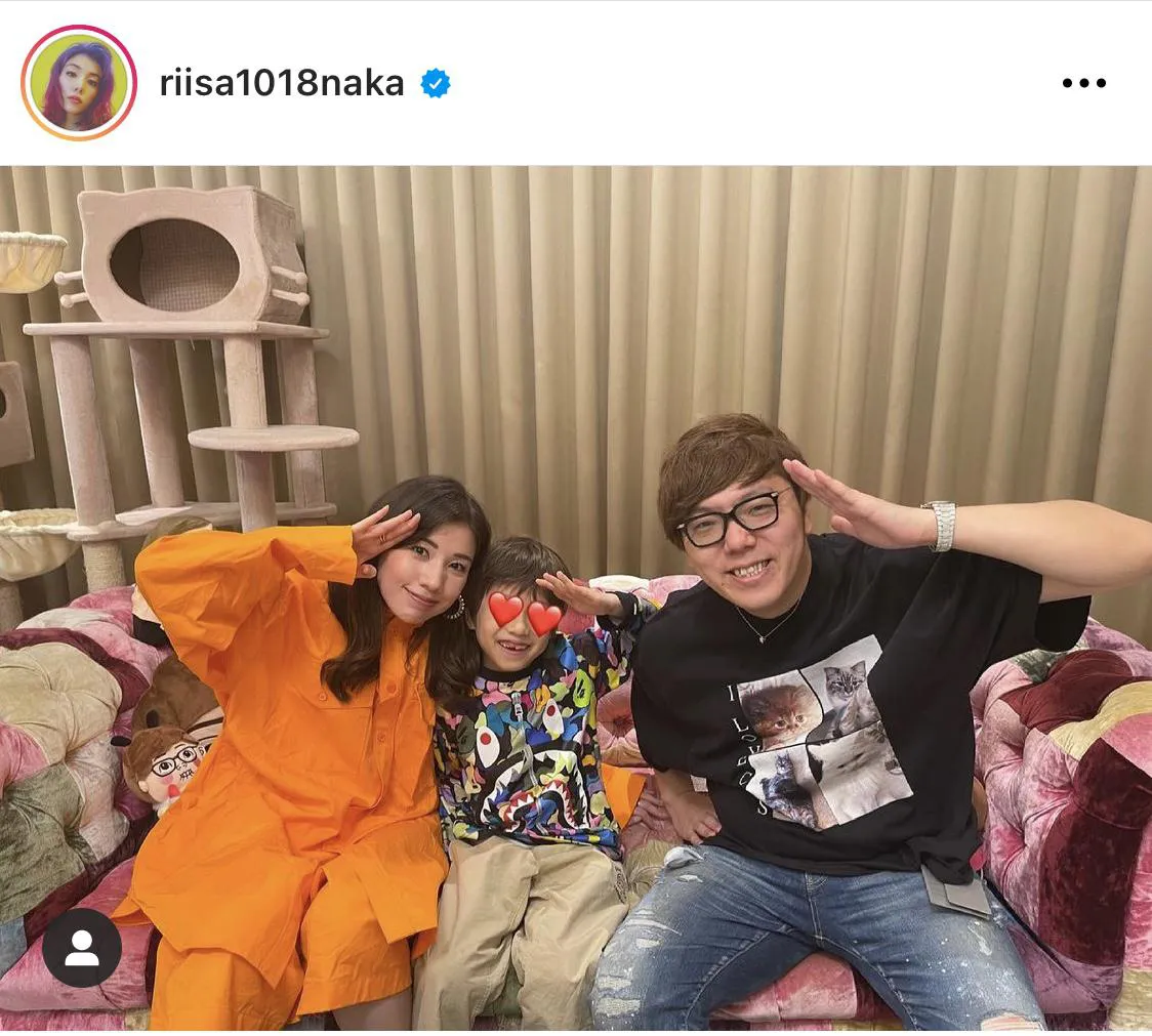 ※仲里依紗公式Instagram(riisa1018naka)のスクリーンショット