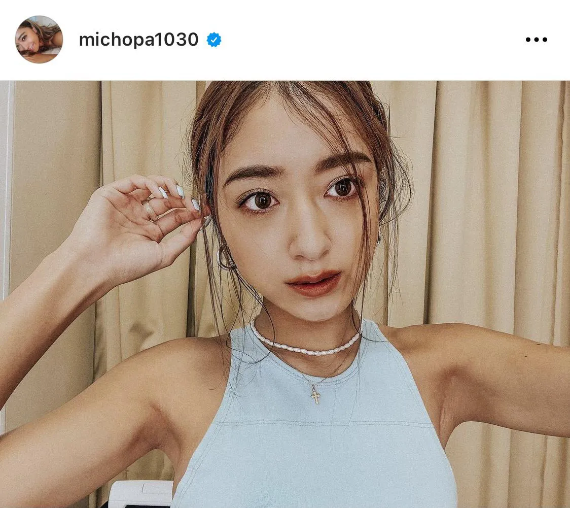 ※池田美優公式Instagram(michopa1030)のスクリーンショット