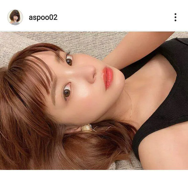 ※岸明日香公式Instagram(aspoo02)のスクリーンショット