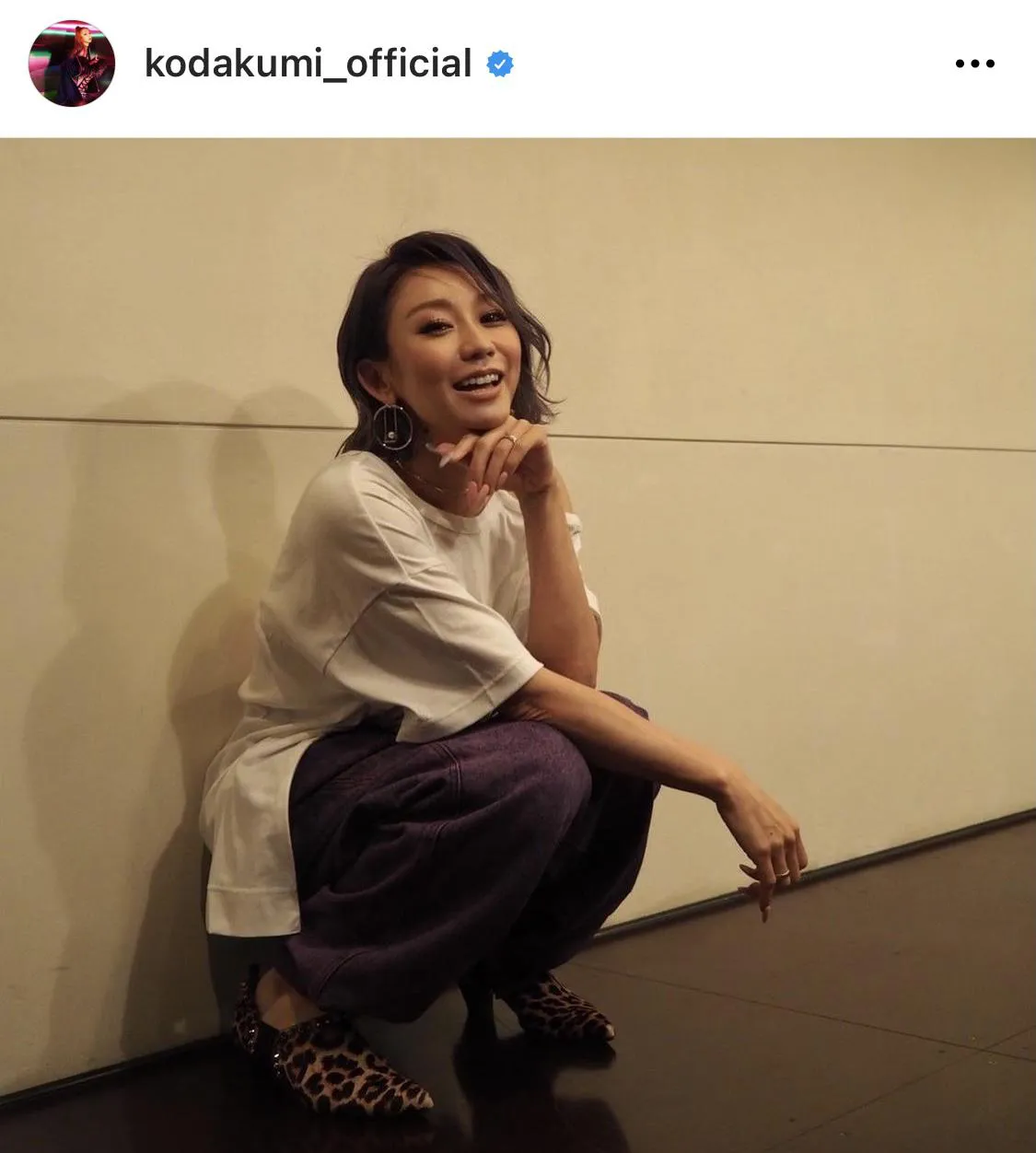 ※倖田來未公式Instagram(kodakumi_official)のスクリーンショット