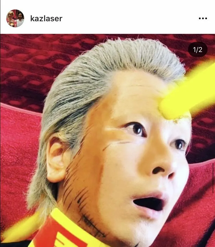 ※カズレーサー公式Instagram(kazlaser)より