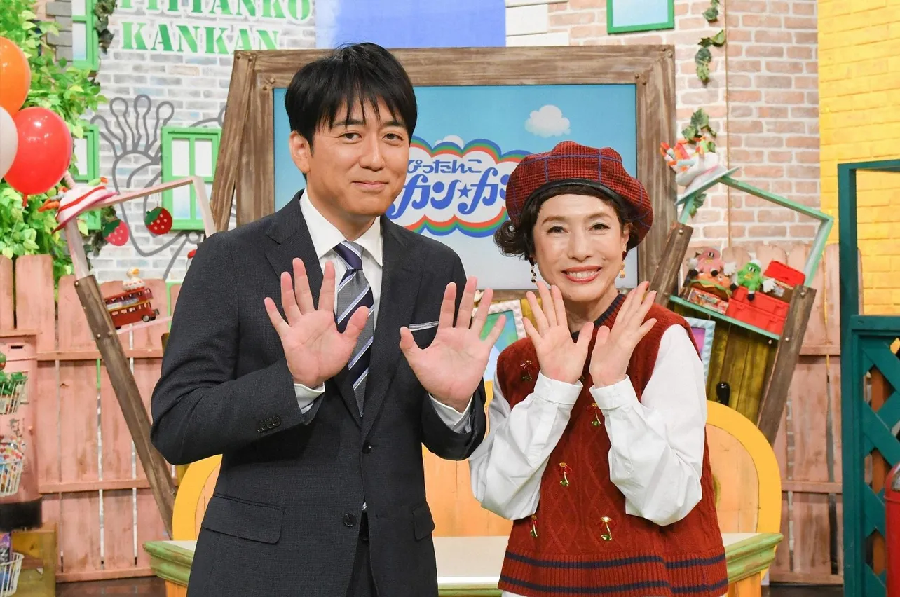 【写真を見る】「ぴったんこカン・カン」出演者の安住紳一郎アナ(左)と久本雅美(右)