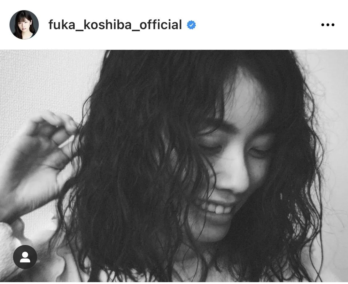 ※小芝風花公式Instagram(fuka_koshiba_official)のスクリーンショット