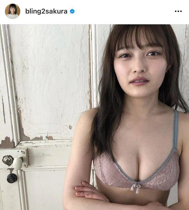 ※井上咲楽公式Instagram(bling2sakura)のスクリーンショット