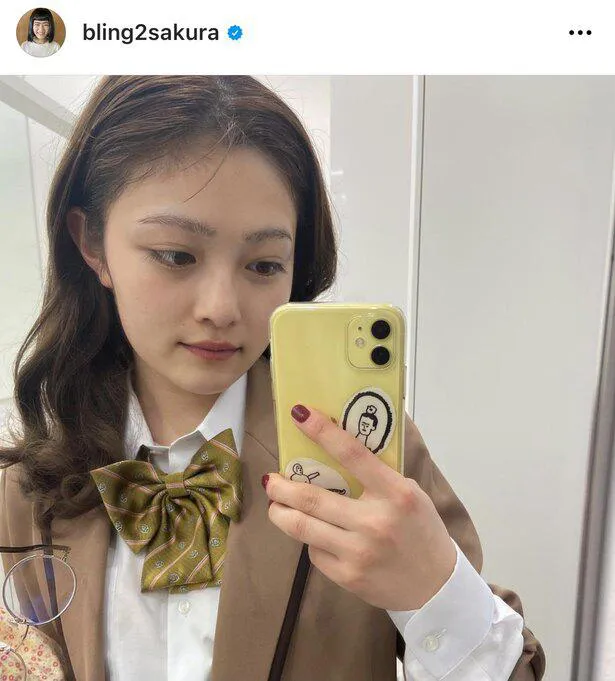 ※井上咲楽公式Instagram(bling2sakura)のスクリーンショット