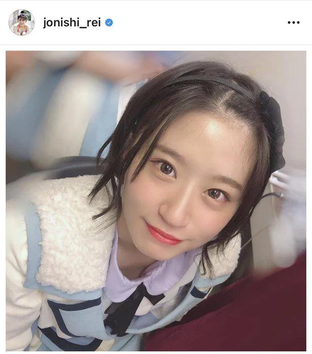 ※上西怜公式Instagram(jonishi_rei)のスクリーンショット