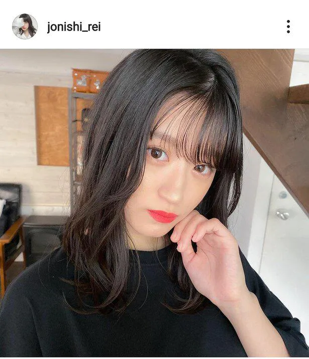 ※上西怜公式Instagram(jonishi_rei)のスクリーンショット