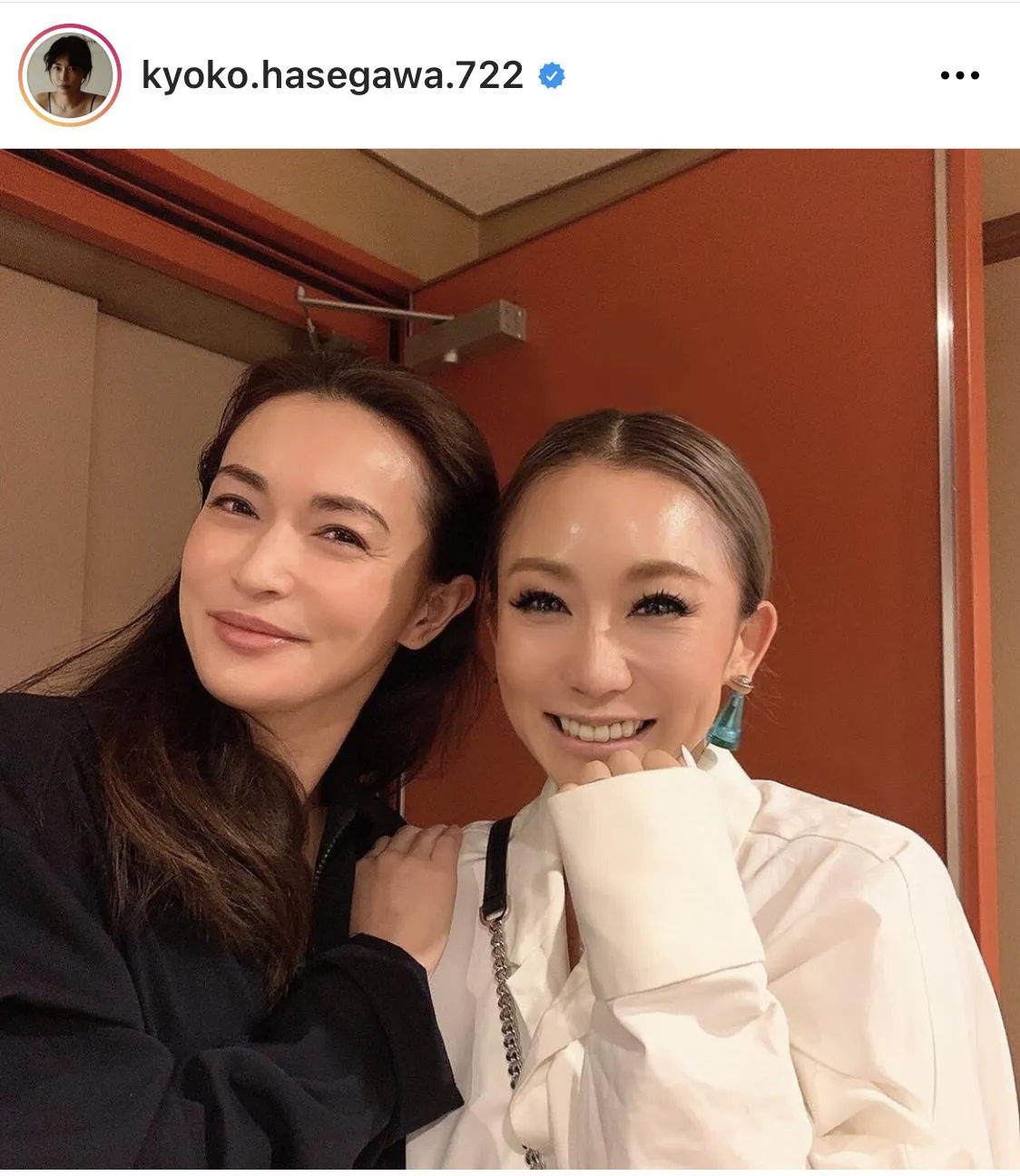 ※長谷川京子公式Instagram(kyoko.hasegawa.722)のスクリーンショット