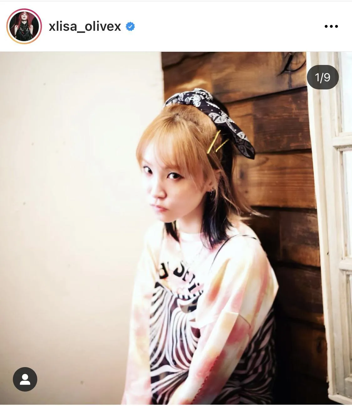 ※LiSA公式Instagram(xlisa_olivex)のスクリーンショット