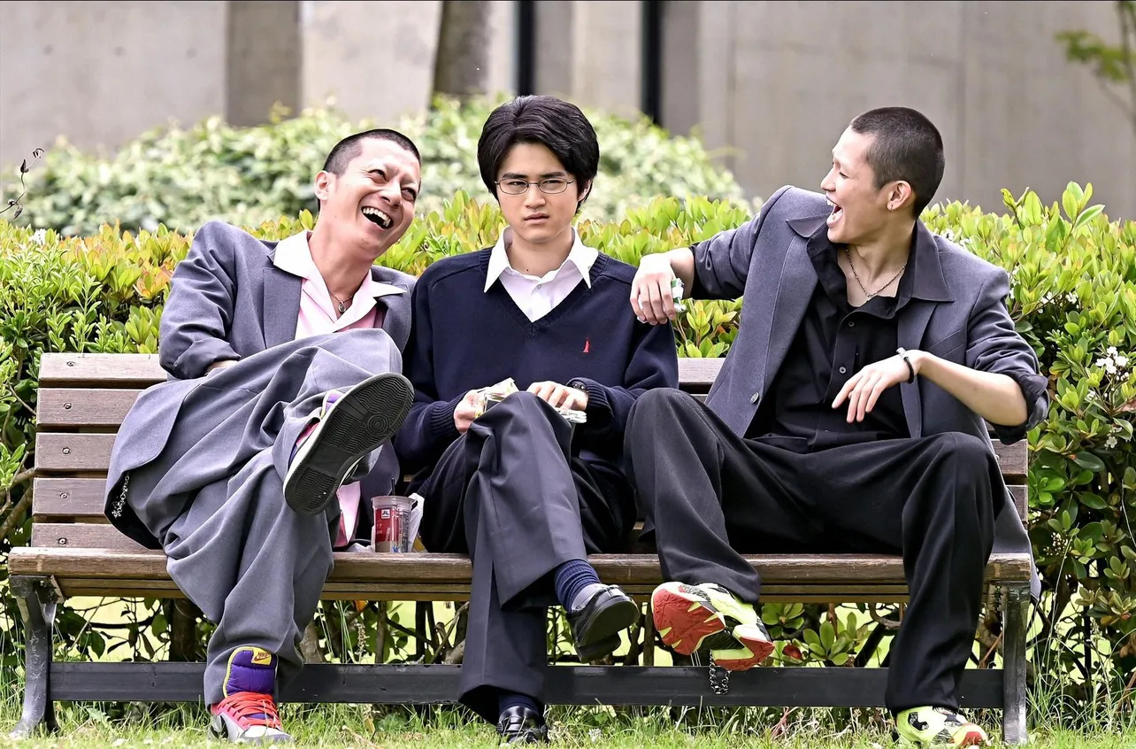 (左から)小橋(西山潤)、藤井(鈴鹿央士)、岩井(西垣匠)「ドラゴン桜」第5話より