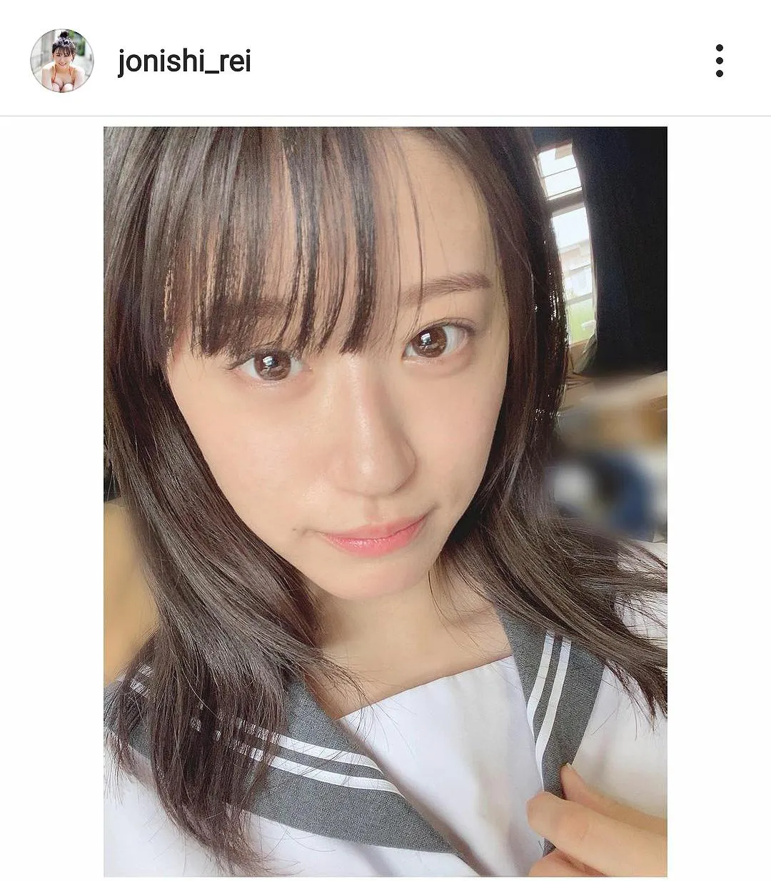 ※画像は上西怜(jonishi_rei)公式Instagramのスクリーンショット