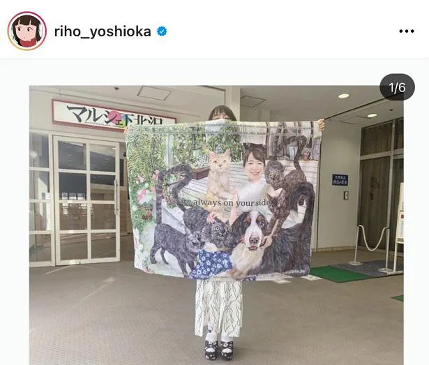 ※吉岡里帆公式Instagram(riho_yoshioka)のスクリーンショット