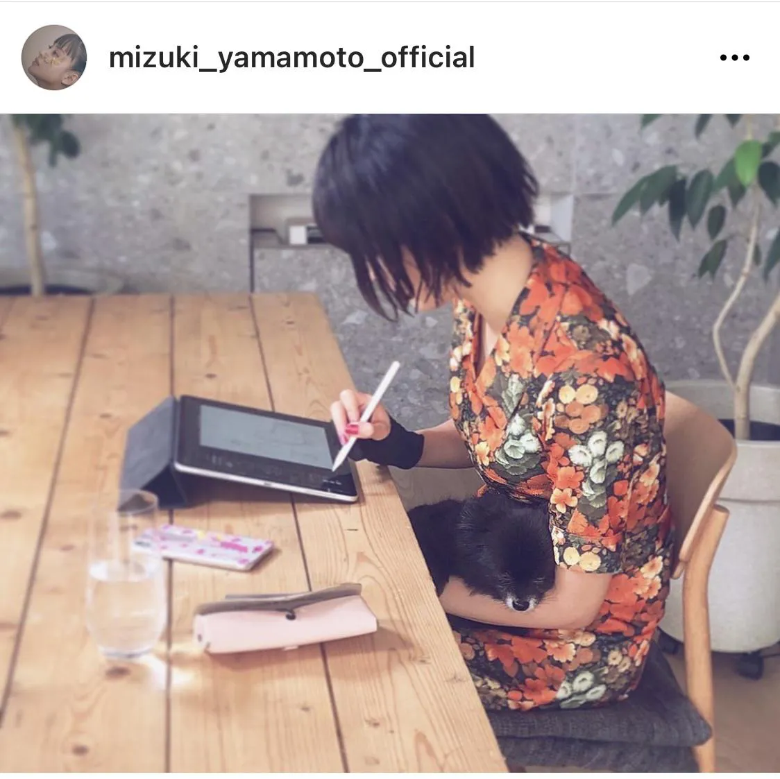 ※山本美月公式Instagram(mizuki_yamamoto_official)のスクリーンショット