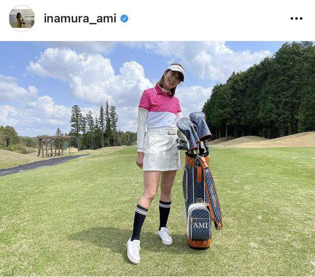 【写真を見る】ゴルフウェア姿の稲村亜美