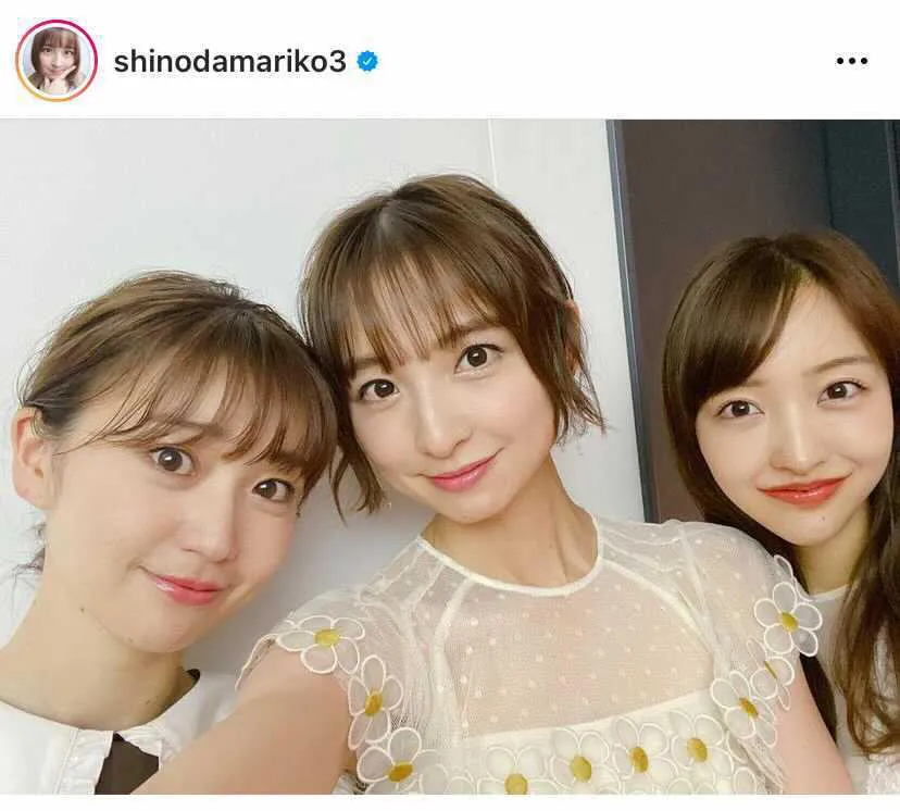 大島優子、板野友美との3ショットを公開した篠田麻里子