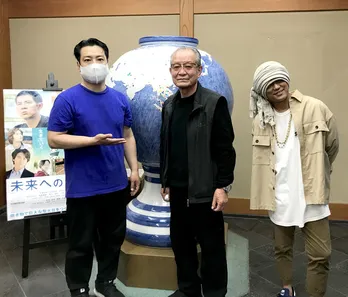 湘南乃風・HAN-KUNが「聖火台」お披露目会に登場