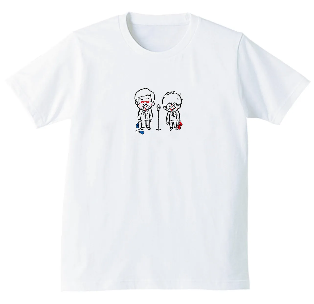 「明日のたりないふたり」オリジナルTシャツ（白色・ボクシングver）