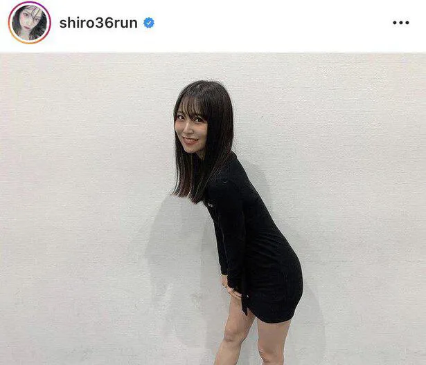 ※白間美瑠公式Instagram(shiro36run)のスクリーンショット