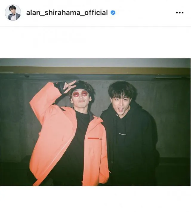 ※画像は白濱亜嵐公式Instagram(alan_shirahama_official)より