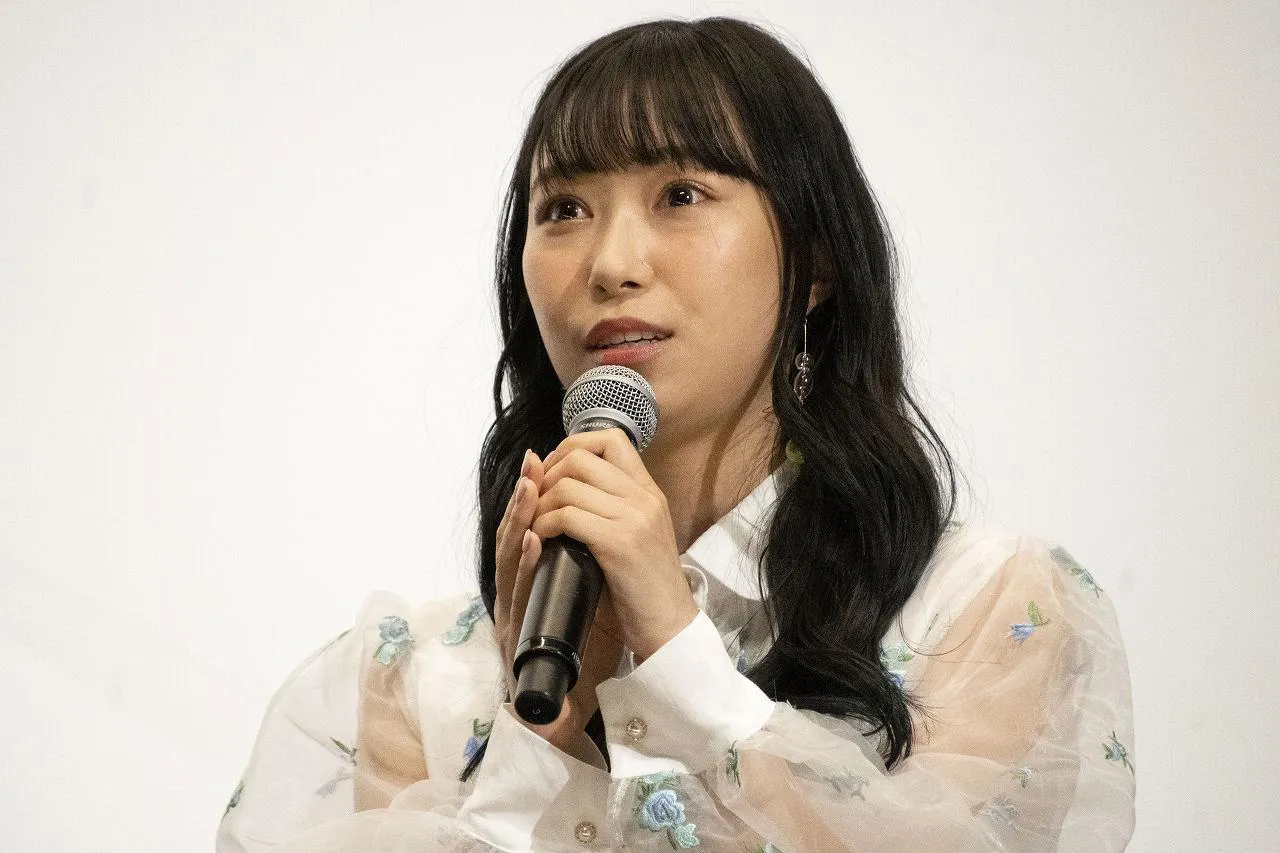 「映画 さよなら私のクラマー ファーストタッチ」の完成記念イベントに登場した小林愛香