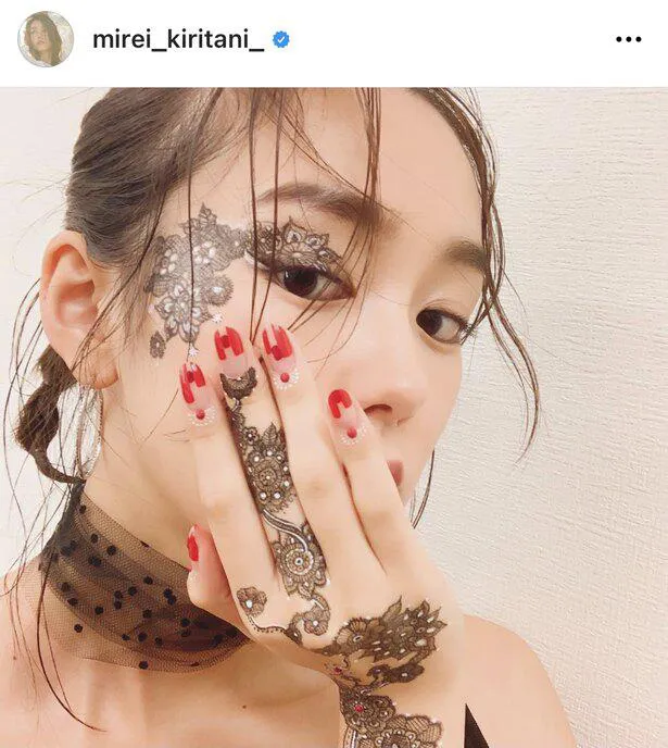 ※桐谷美玲公式Instagram(mirei_kiritani_)のスクリーンショット