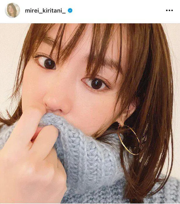 ※桐谷美玲公式Instagram(mirei_kiritani_)のスクリーンショット