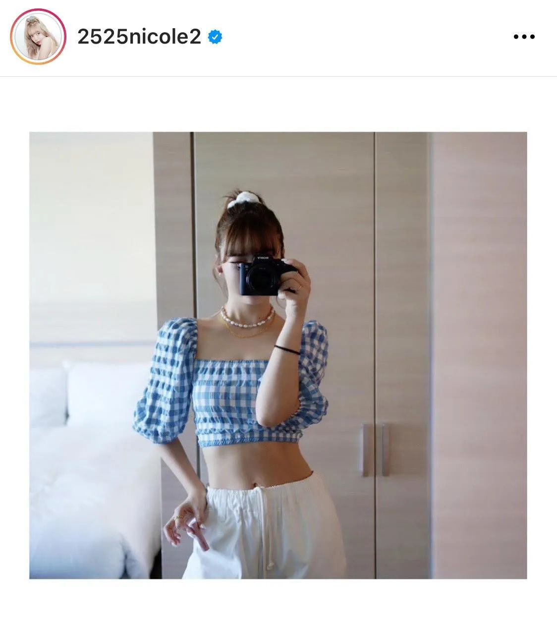 ※藤田ニコル公式Instagram(2525nicole2)のスクリーンショット