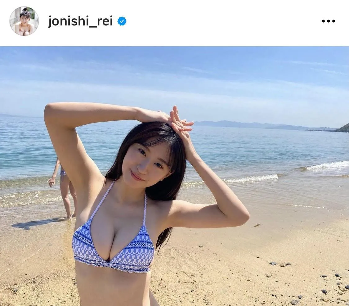 ※上西怜公式Instagram(jonishi_rei)のスクリーンショット