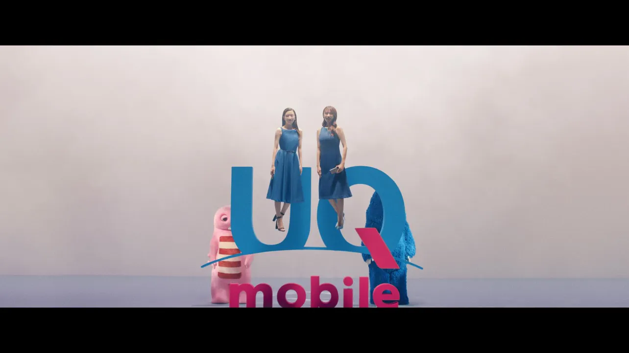 UQ mobile「スマホ＆顔のヨリ」篇TVCM