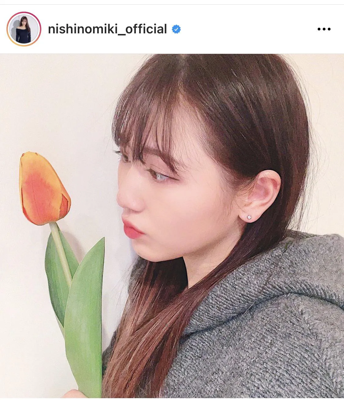 ※西野未姫公式Instagram(nishinomiki_official)のスクリーンショット