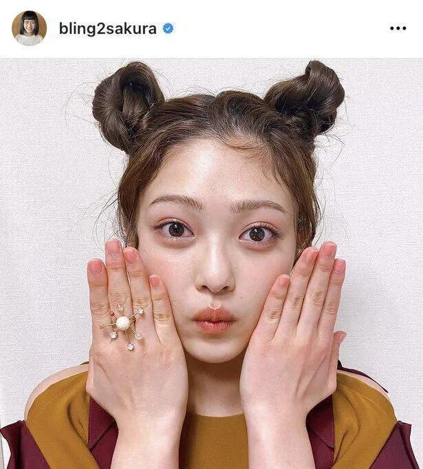 ※井上咲楽公式Instagram(bling2sakura)のスクリーンショット