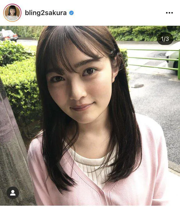 ※井上咲楽公式Instagram(bling2sakura)のスクリーンショット