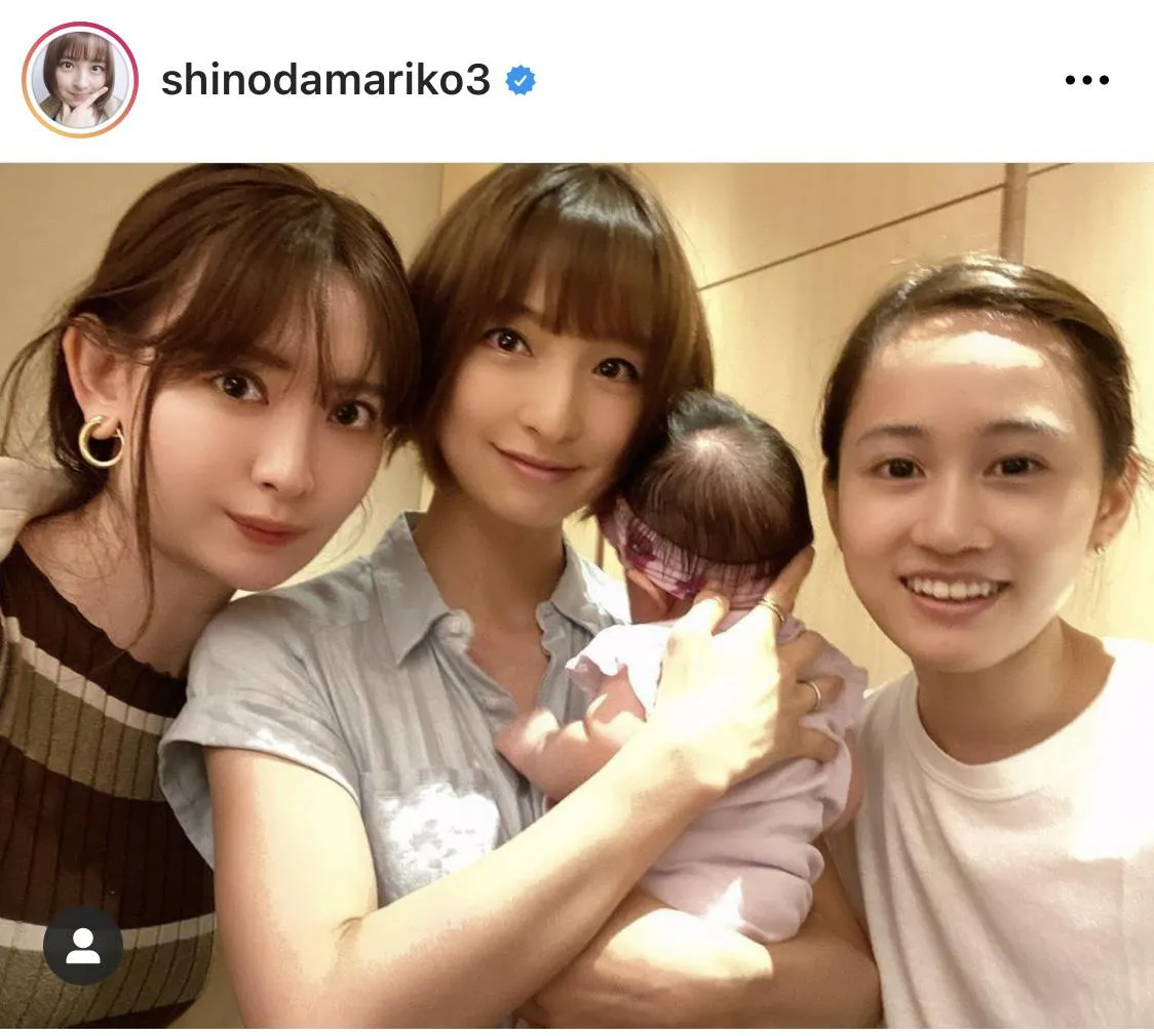※篠田麻里子公式Instagram(shinodamariko3)のスクリーンショット
