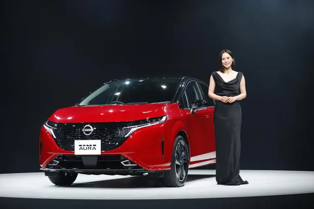 中谷美紀が日産：新型車「NOTE AURA」e-POWER 発表披露会に出席した