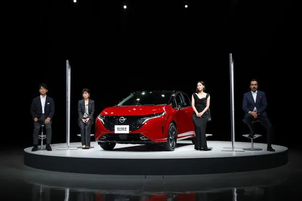 中谷美紀が日産：新型車「NOTE AURA」e-POWER 発表披露会に出席した