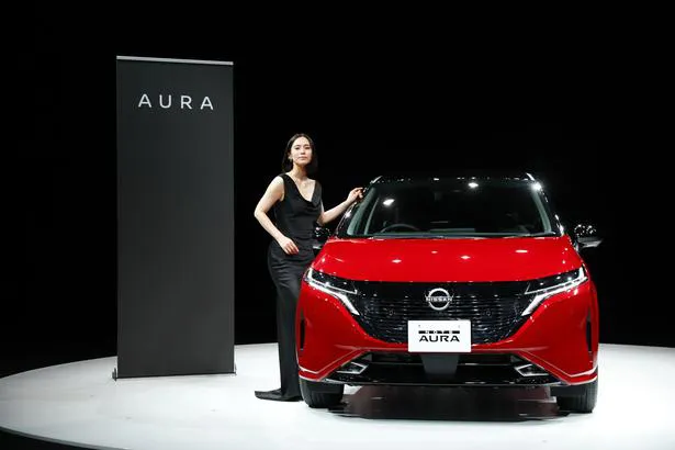 中谷美紀が日産：新型車「NOTE AURA」e-POWER 発表披露会に出席した