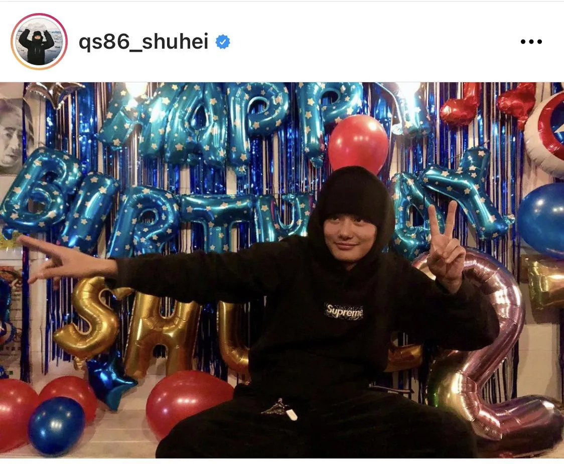 ※野村周平公式Instagram(qs86_shuhei)のスクリーンショット