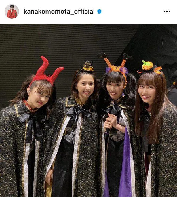 ※百田夏菜子公式Instagram(kanakomomota_official)のスクリーンショット