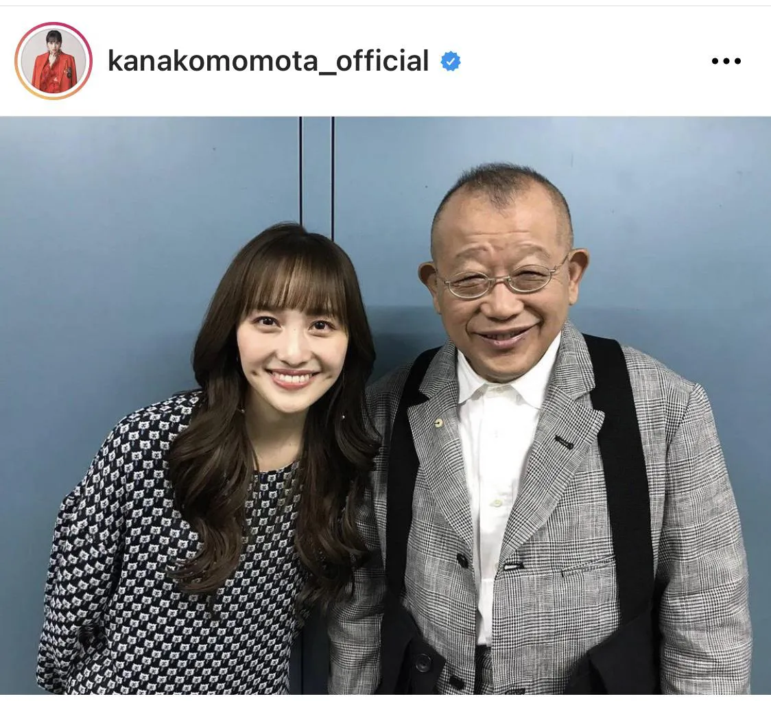 ※百田夏菜子公式Instagram(kanakomomota_official)のスクリーンショット