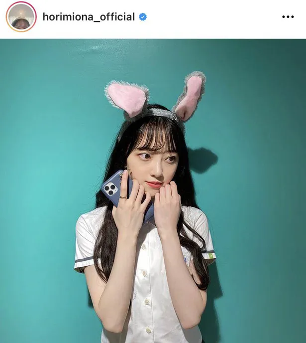 画像 堀未央奈 あざとかわいい うさ耳 Shotにファン歓喜 お姫様 韓国の学生かと思った 2 10 Webザテレビジョン