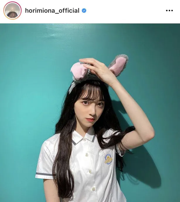 画像 堀未央奈 あざとかわいい うさ耳 Shotにファン歓喜 お姫様 韓国の学生かと思った 4 10 Webザテレビジョン