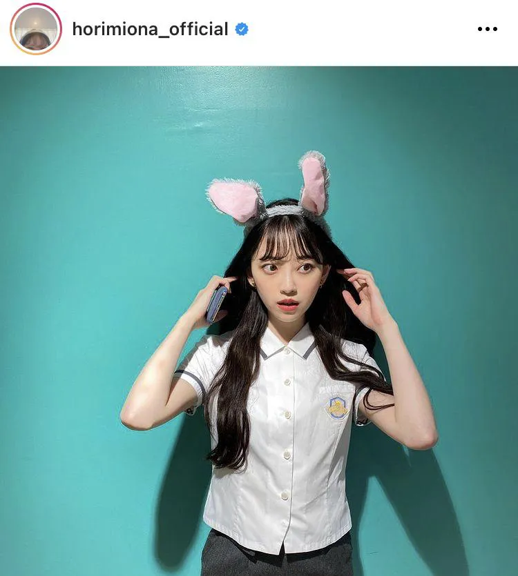 ※堀未央奈オフィシャルInstagram(horimiona_official)のスクリーンショット