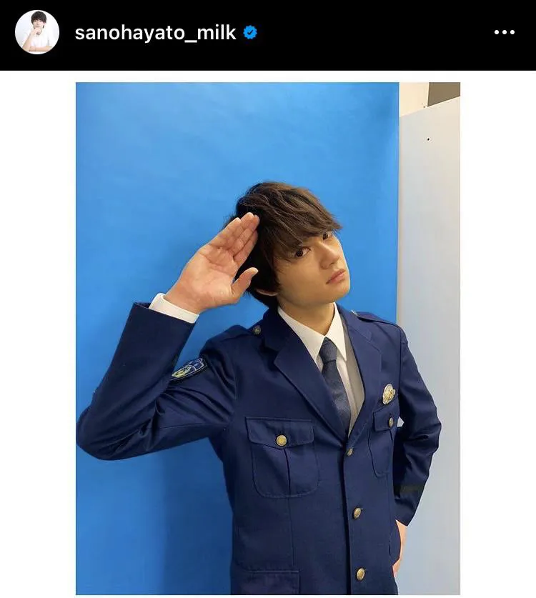 ※佐野勇斗オフィシャルInstagram(sanohayato_milk)より