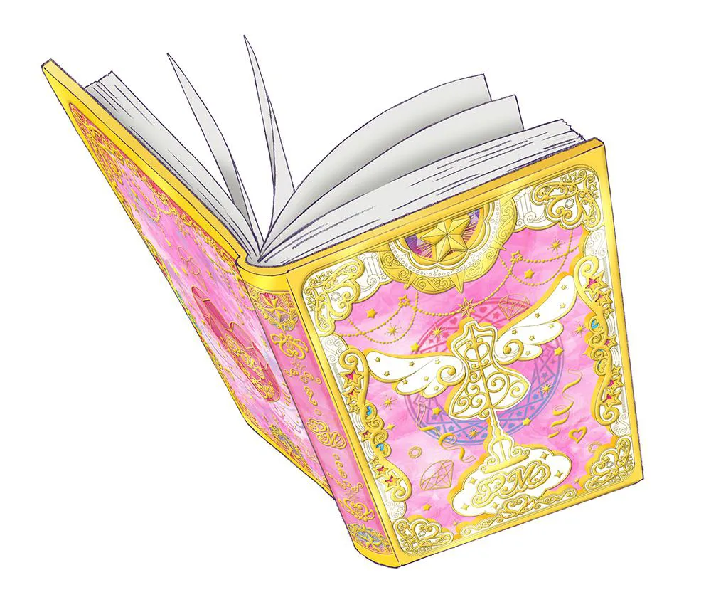 プリマジカードが収納される魔法の本“コーデブック”
