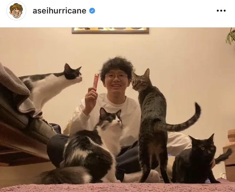※ミキ・亜生公式Instagram(aseihurricane)のスクリーンショット